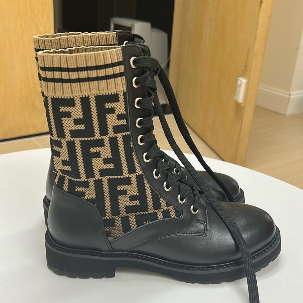 Leather boots